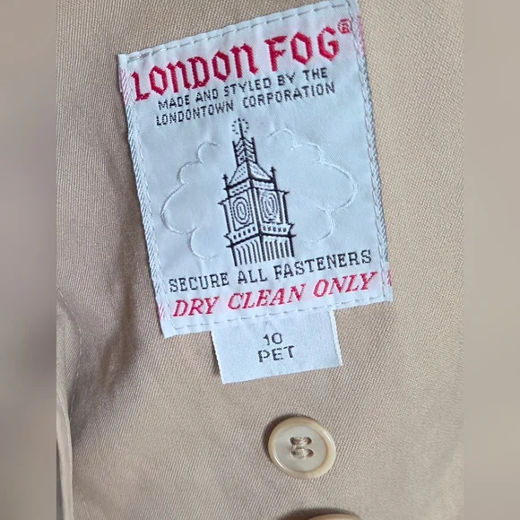 Vintage London Fog Trench Coat - Picture 4 of 6